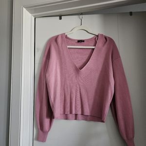 Dynamite Knit V-Neck Sweater